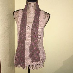 Floral scarf boho chic cottagecore accessory flowy